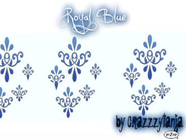 Sims 3 — Royal Blue v1 by crazzzytanja — This is my first pattern....If you like it please download.