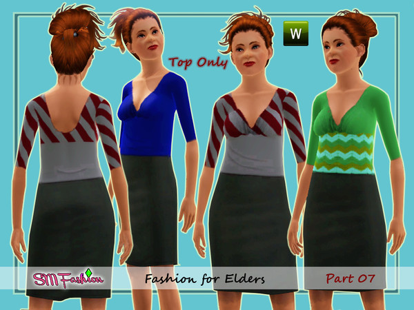 Sims 3 — SMSims3Fashion 124 Fashion for Elder Ladies - Part7 by sandrinha — This is part 7 of a series of outfits for
