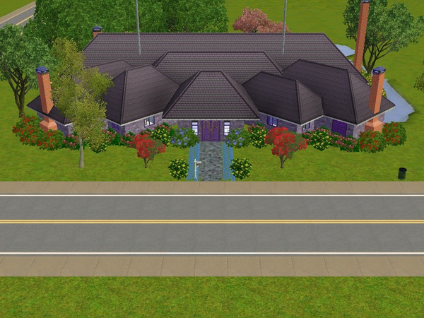 Sims 3 — On an Angle in Lilac-pf by mrscrockett01 — This unique 4 bedroom 4 bath will be the talk of your neighborhood.