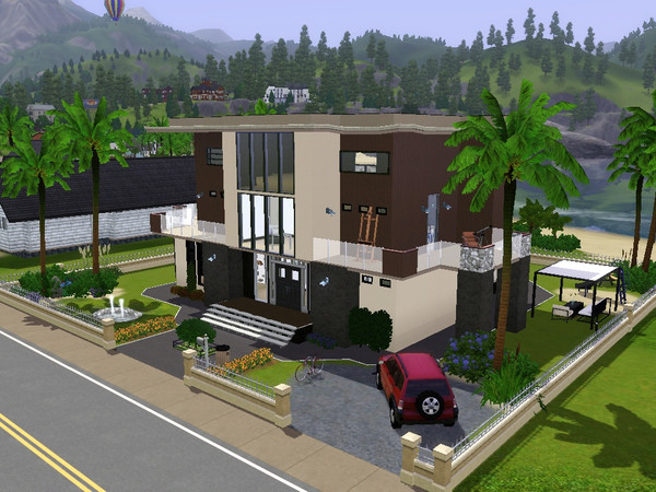 Sims 3 — Sunnyside by eMy_3m — Modern living. two bedrooms, three bathrooms, patio, pool. 3rd floor is not furnished.