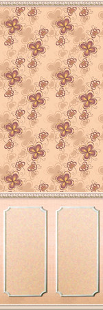 Sims 2 — Super Set - Peachy Keen 4 by drouinr — Fresh as a spring blossom, these wallcoverings are sure to leave you