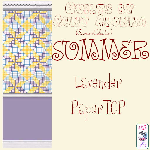 Sims 2 — QuiltsByAuntAlonna SeasonsCollection HB75 SUMMER - Quilts By Aunt Alonna Seasons Collection Hb75 Summer Lavender