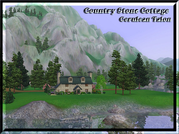 Sims 3 — Country Stone Cottage by Cerulean Talon — Built to look like an old English country farm house, this 2 story