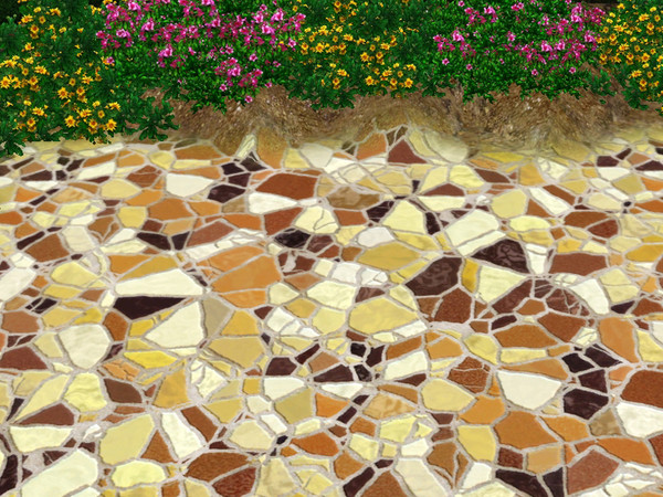 Sims 3 — Colorful Paving Stone terrain paint. by TigerLiyene2 — Colorful Paving Stone Terrain paint.