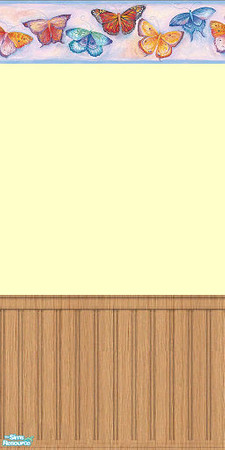 Sims 2 — Butterfly wallpaper 05 by olcia_olivinea — Sweet wallpaper for your kids\' rooms. Enjoy :)!
