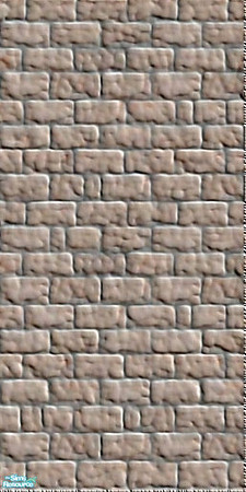 Sims 2 — Mellow Stone Wall by cariadbach — Softened and mellowed with age. Matching Mellow stone floor available.