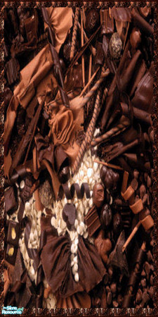 Sims 2 — Chocolate 2 tile match wall by DarkBorderR — wall