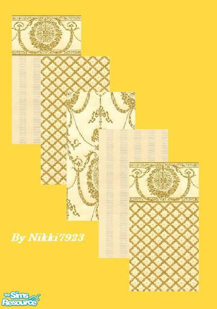Sims 2 — Golden Silk by nikki7923 — Part of my silk wall collection