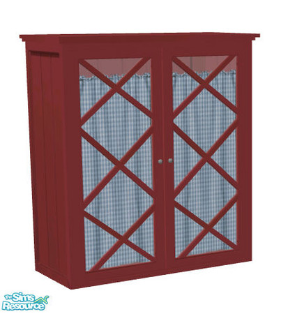 Sims 2 — Cupboard 6 by Sophel21 — red earth recolor of sasilias newport kitchen