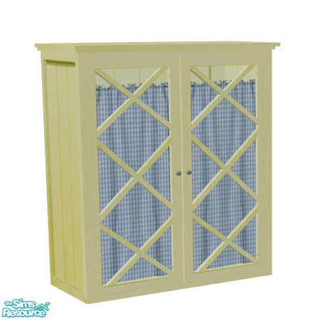 Sims 2 — Cupboard 6 by Sophel21 — yellow sun recolor of Sasilias NewPort Kitchen