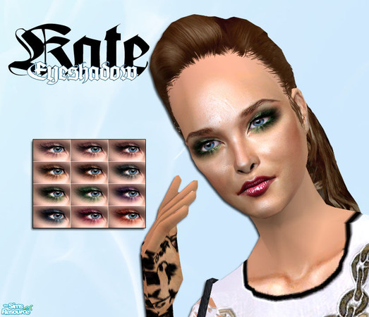 Sims 2 — Kate\'s Eyeshadow by Morphisha — This set contains 12 different colors