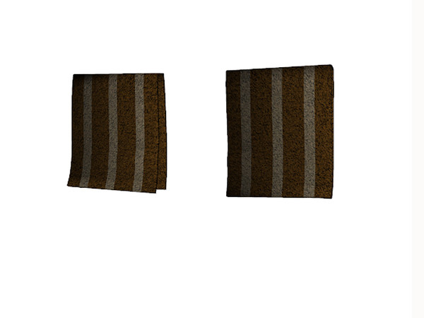 Sims 3 — Shabby Chic Romantic Bathroom Small Towel for Rack by TheNumbersWoman — A bit of Romantic shabiness yet sort of