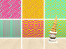 Sims 3 — Abstract 04-09 by bananasloth2 — 6 chevron/herringbone abstract patterns with ice cream colours by default and 2