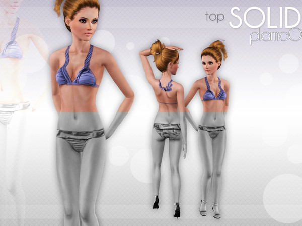 Sims 3 — Solid. [Top] by plamc0 — INFO: View full set for the complete outfit experience! Summer is almost here! Get your