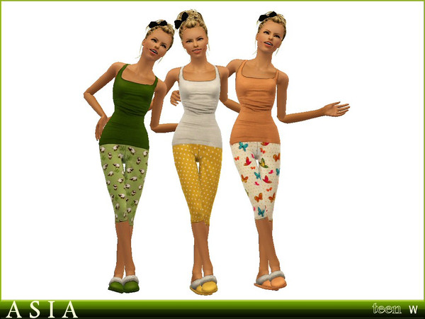 Sims 3 — ASIA-FTU-001 by Eva — ASIA-FTU-001 teen sleepwear