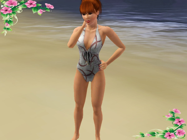 Sims 3 — Tied One Piece by JeziBomb — Tied One Piece by JeziBomb