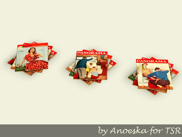 Sims 3 — Benton Stack of Magazines by AnoeskaB — Part of the Benton Livingroom. TSRAA.