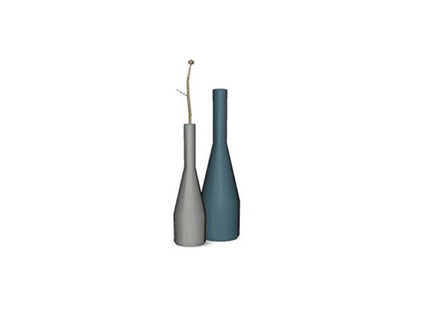 Sims 3 — Lux Bathroom Deco Vases by Lulu265 — Part of the Lux Bathroom Set