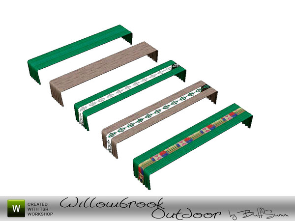 Sims 3 — Willowbrook Tablecloth by BuffSumm — Tablecloth for the diningtable... Created by BuffyASummer (BuffSumm) @ TSR