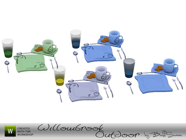 Sims 3 — Willowbrook Diningset by BuffSumm — Created by BuffyASummer (BuffSumm) @ TSR Part of the Willowbrook Dining Set