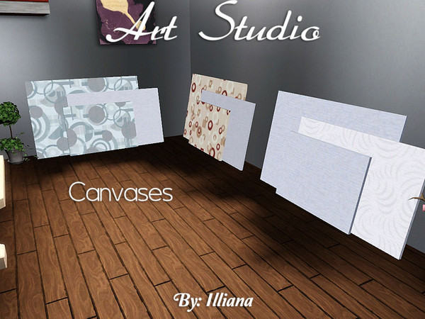 Sims 3 — Art Studio Canvases by Illiana — No self respecting artist would be caught without backup materials! Keep these