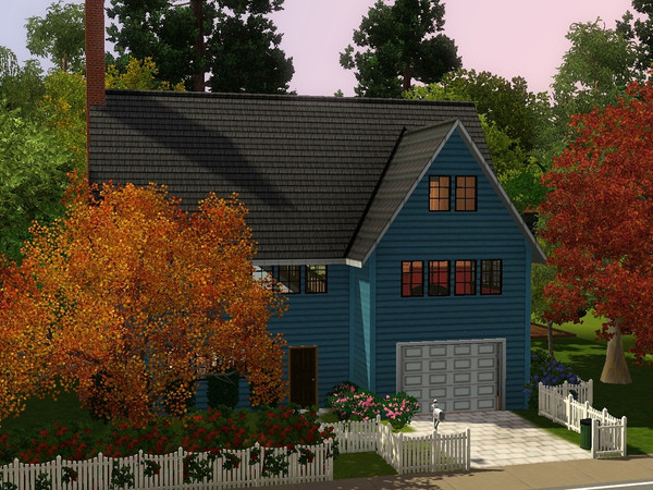 Sims 3 — Blue Bessy by palmtreecod — One of my first farmhouses, I felt like doing something that wasn't so