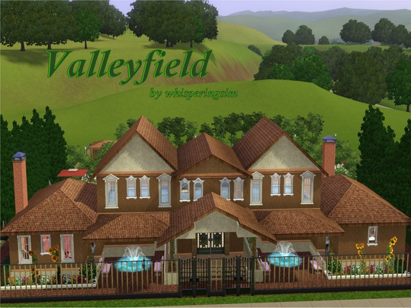 Sims 3 — Valleyfield by whisperingsim — Valleyfield, a split level home, is a delightfully refreshing mix of old and new.