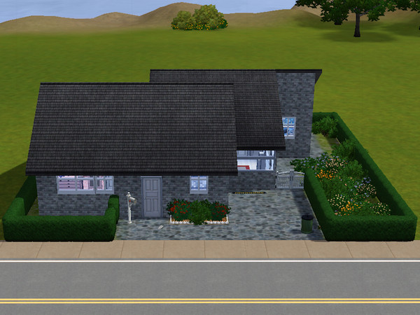 Sims 3 — The Suburbian by Deamoa2 — Sitting on a small lot, this house is actually more spacious than it seems from the
