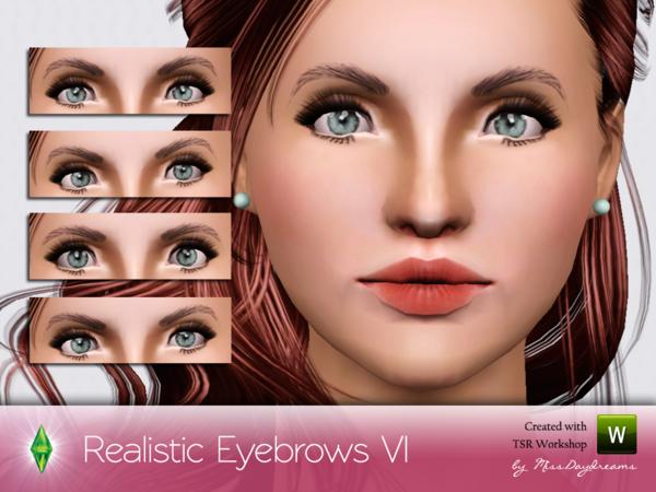 Sims 3 — Realistic Eyebrows VI by MissDaydreams — Rounded and feminine eyebrows for your Sims! Hope you like them... :)