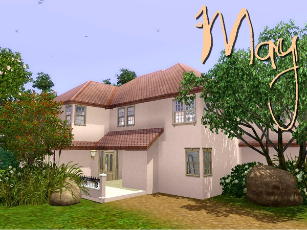 Sims 3 — May by grizzly_bear — 4 bedrooms, 3 bathrooms, pool, open living area, 2 storey, double garage