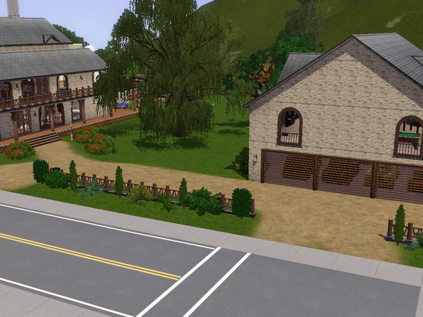 Sims 3 — Willow Springs Ranch by blueeyes126652 — loads of laundry set edwardian set warbling wind chimes