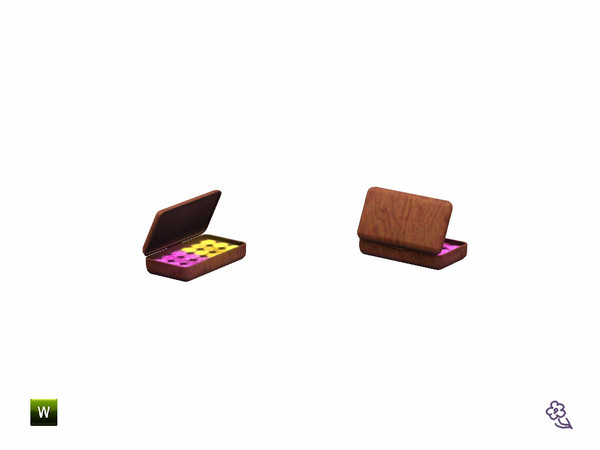 Sims 3 — Barna Bead Box by Flovv — A box filled with colorful beads.