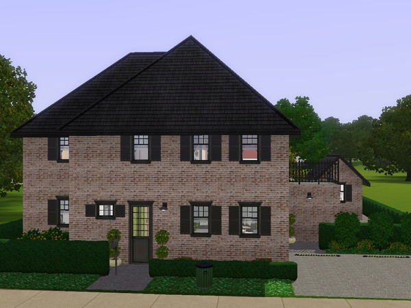 Sims 3 — Adam by dorienski — Traditional family home with open-plan living, dining, kitchen and study area. Upstairs are