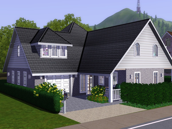 Sims 3 — Lucy by dorienski — A cottage family home with spacious living and dining area, kitchen, indoor garage, 3