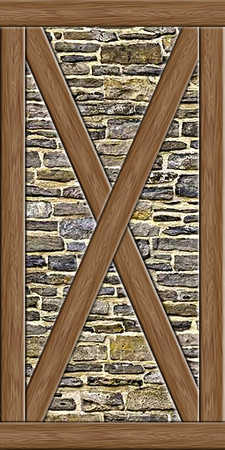 Sims 2 — Villa \'Middle Ages\' walls mega set - wall 4B by micha89 — stone medieval-ish wall. use with part A.