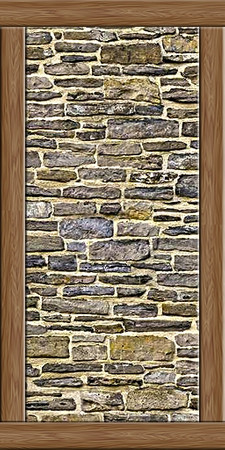 Sims 2 — Villa \'Middle Ages\' walls mega set - wall 3B by micha89 — stone medieval-ish wall. use with part A.