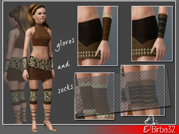 Sims 3 — Warrior gloves by Birba32 — 