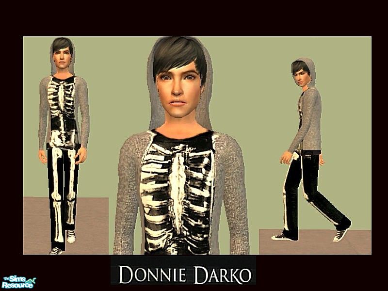 donnie darko skeleton hoodie