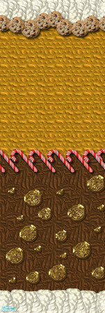 Sims 2 — Yummy Cookie Wall #1 by estatica — Talented witches have used the finest chocolate and sweets to create this