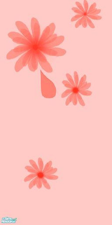 Sims 2 — Paint_wall_set - Flowers by milla184 — Flowers pop