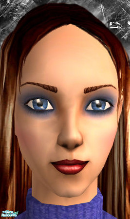 Sims 2 — Blue Eyeshadow by Enthrox — This is the best eyeshadow if you want to see the ocean and the sky in your sim eye.