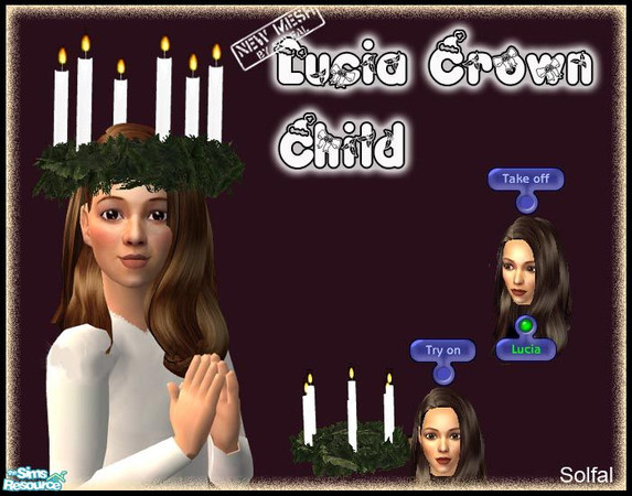 Sims 2 — Lucia Working Crown Child by solfal — You will find it under decorative/misc. The sim can put it on the head and