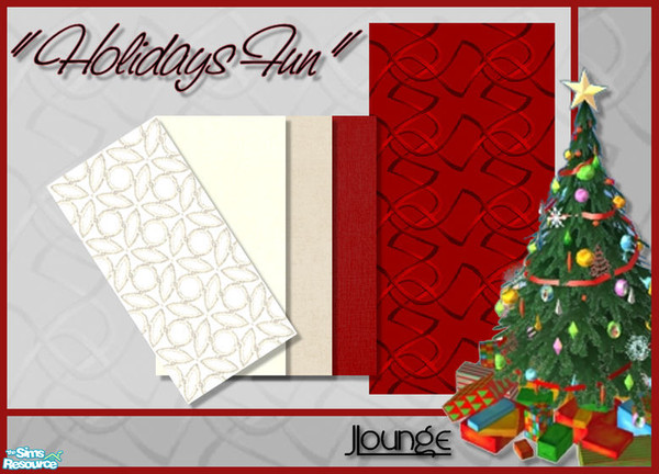 Sims 2 — Holidays Fun - Set by JLounge — A small set to get in the mood for the Holidays! Red for the Christmas feeling