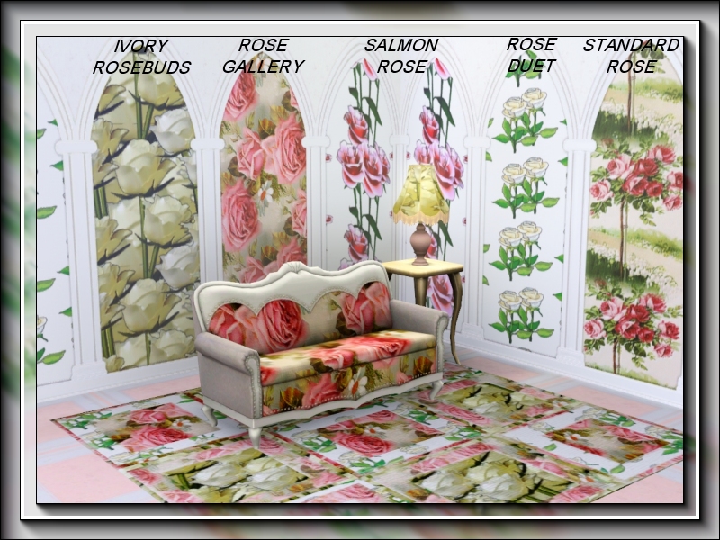 The Sims Resource - marcorse_rose gallery pattern set