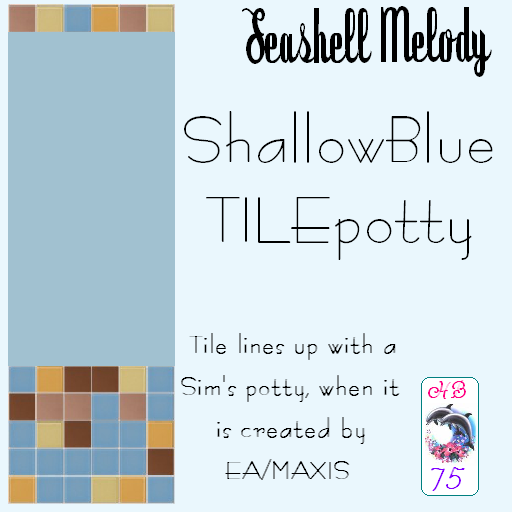 Sims 2 — SeashellMelody HB75 ShallowBlue TILES - Seashellmelody Hb75 Shallowblue Tilepotty by hiedibear75 — Seashell