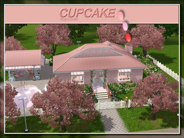 Sims 3 — Cupcake by marcorse — Cupcake is pink and sweet . . . so sugary in fact, it should probably carry a health