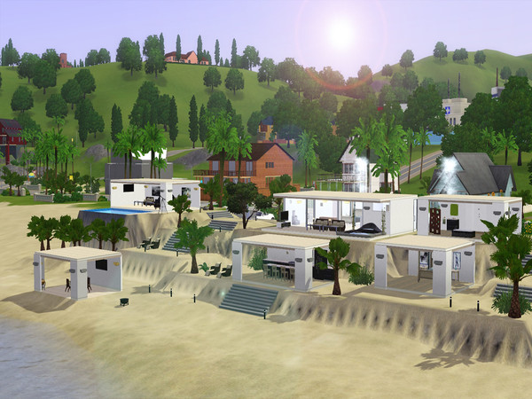 Sims 3 — Beach Villa 2 by L_U2 — Am alten Pier is an open air high end beach residence with all luxuries needed for rich