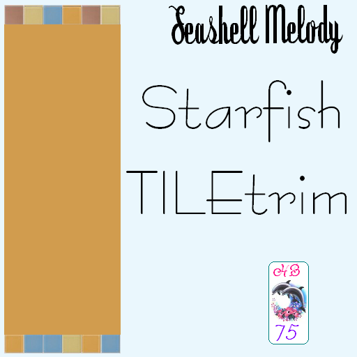 Sims 2 — SeashellMelody HB75 Starfish TILES - Seashellmelody Hb75 Starfish Tiletrim by hiedibear75 — Seashell Melody by