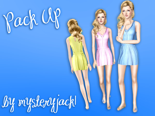 Sims 3 — Pack Up Dress by mysteryjack1 — After a bit of a hiatus, I'm back! This new dress is perfect for settling into