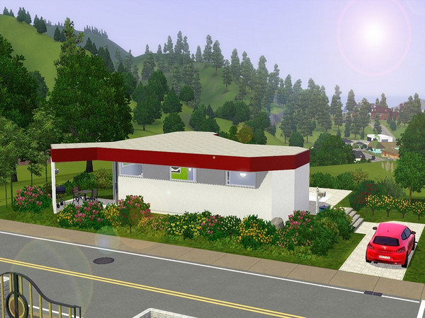 Sims 3 — nice 'n small 1 by L_U2 — Nice 'n small1 is a 2 room starter house with 1 bedroom kitchen, livingroom and dining